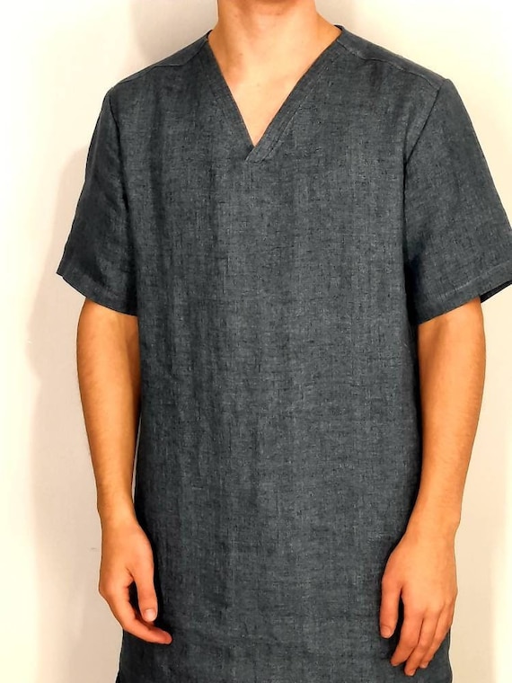 Men's v neck nightshirt sale