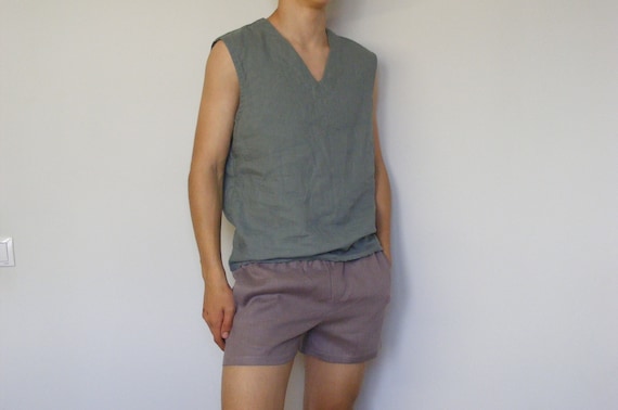 Linen Easy Shorts. Simply Mens Linen Shorts Beach Linen Shorts Linen 3 5 inch Shorts Summer Linen Shorts Elastic waist Relaxed Shorts Etsy