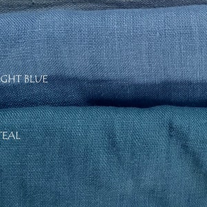 K&ouml;nnte beinhalten: Zwei Stoffmuster, eines hellblau und eines t&uuml;rkis, mit dem Text #36 LIGHT BLUE und #37 TEAL.