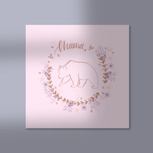 Mama Bear card. Mothers Day card. Mama bear gift. New mum card. Baby shower card. Birthday bear card image 2