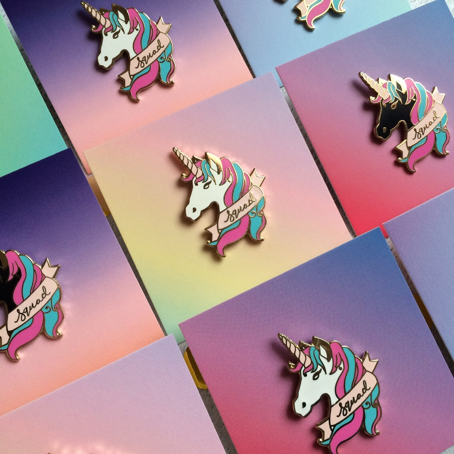 Unicorn Squad Enamel Pin. Unicorn Pin Badge. Label Pin Badge. Etsy
