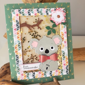 Birthday card. Birthday card boy. Koala.