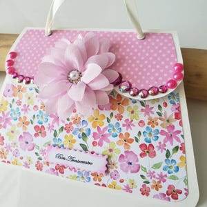 Carte anniversaire. Carte anniversaire femme. Carte anniversaire fille. Sac à main. image 5