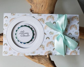 Carte bonne retraite. Carte pochette cadeau. Carte départ retraite.