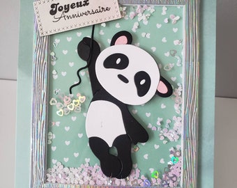 Carte D Anniversaire Panda Etsy