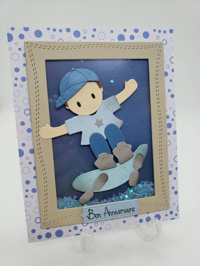 Handmade birthday card Little boy card Birthday card Card to shake. Boy birthday card