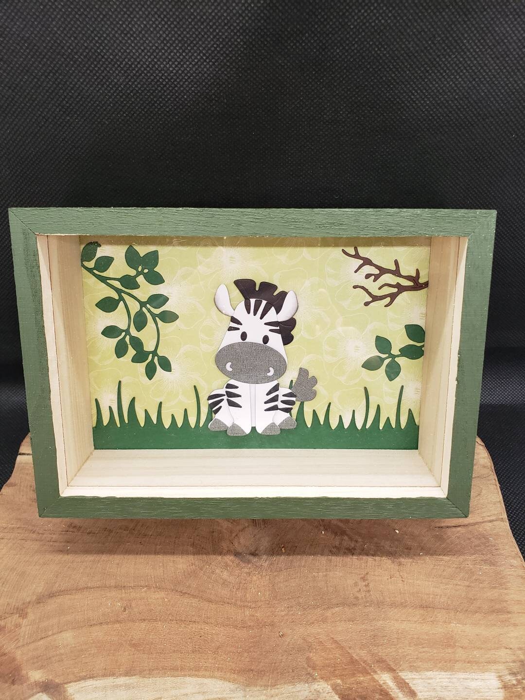 Tirelire. Tirelire en Bois. Fait Main sur Le Thème Jungle. Personnalisable.