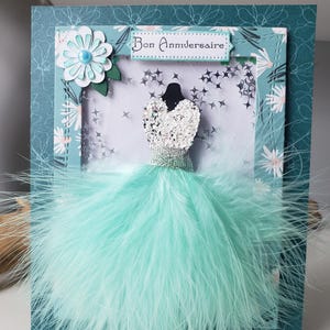 Carte anniversaire. Carte fille. Carte anniversaire femme.