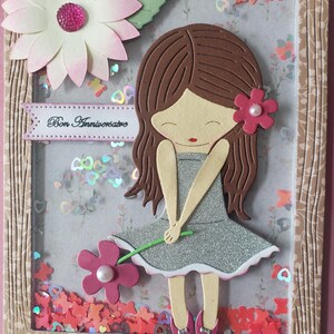 Carte anniversaire. Carte joyeux anniversaire. Carte cadeau. Carte fille. Carte anniversaire fille. image 5