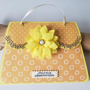 Handbag card. Girl's birthday card. Woman's birthday card. Birthday card.