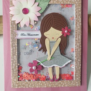 Carte anniversaire. Carte joyeux anniversaire. Carte cadeau. Carte fille. Carte anniversaire fille. image 7
