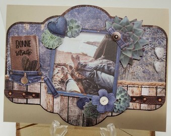 Carte 3d Scrapbooking Bonne Retraite Etsy