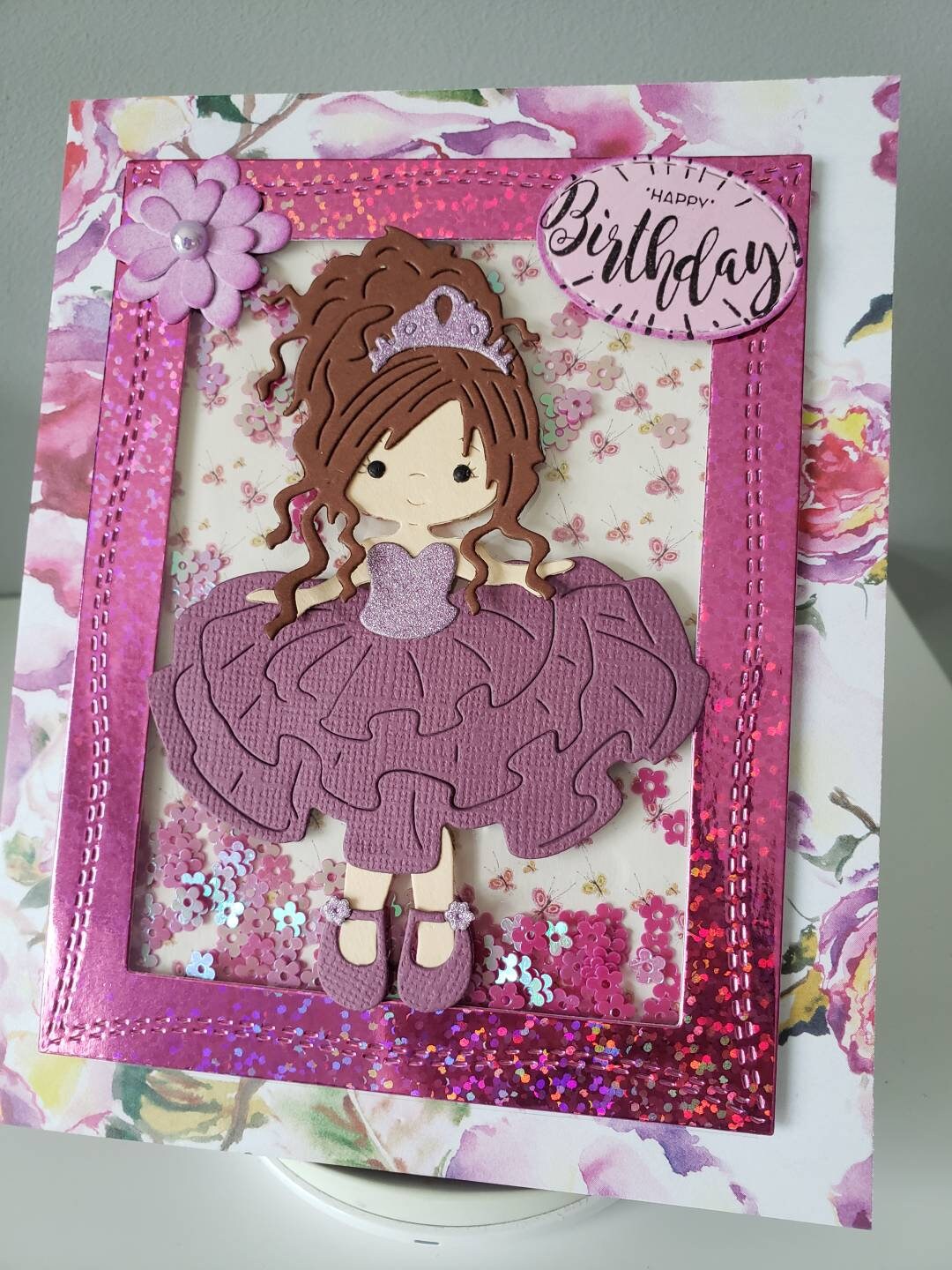 Girl birthday card. Birthday card. Little girl birthday card. Etsy