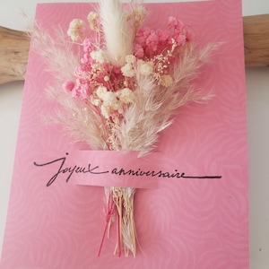 Carte anniversaire. Carte anniversaire fille. Feurs séchées. Carte cadeau. Carte anniversaire mariage. Carte anniversaire femme.