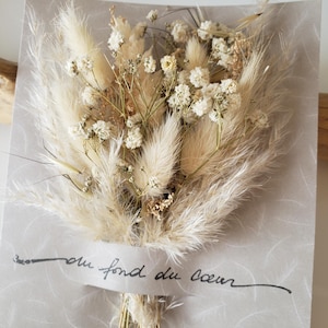 Carte condoléances. Carte deuil. Carte fleurs séchées. Condoléances. Carte sépulture. image 4