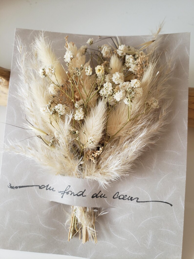 Carte condoléances. Carte deuil. Carte fleurs séchées. Condoléances. Carte sépulture. image 4