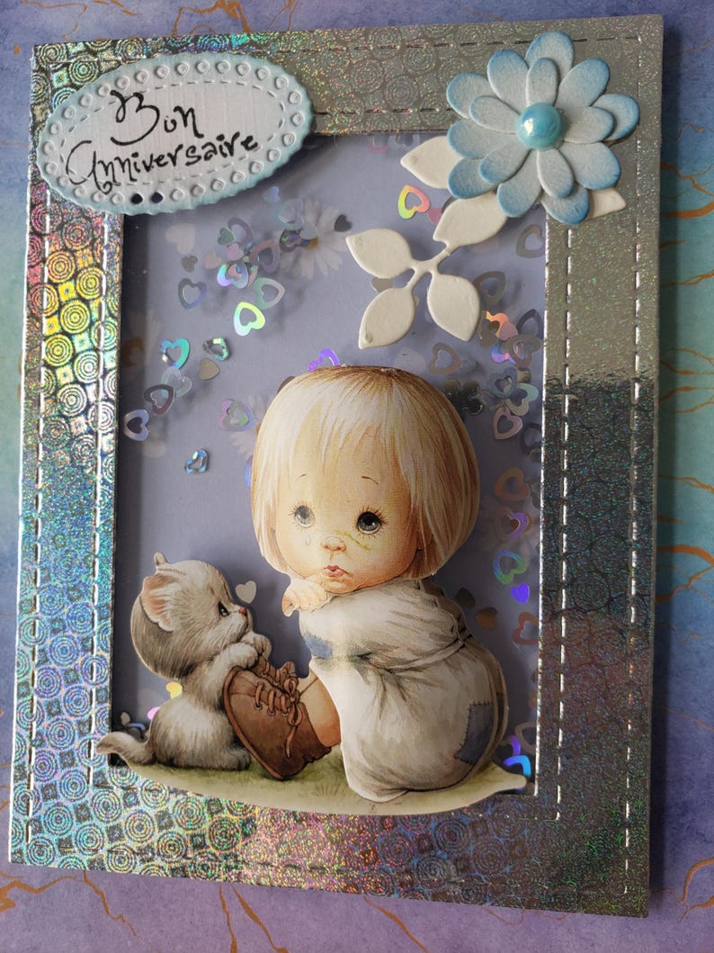 Carte anniversaire. Carte anniversaire petite fille. Carte anniversaire fille. image 6