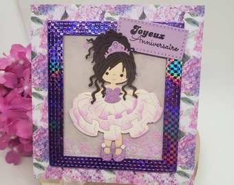 Carte D Anniversaire Fille Etsy