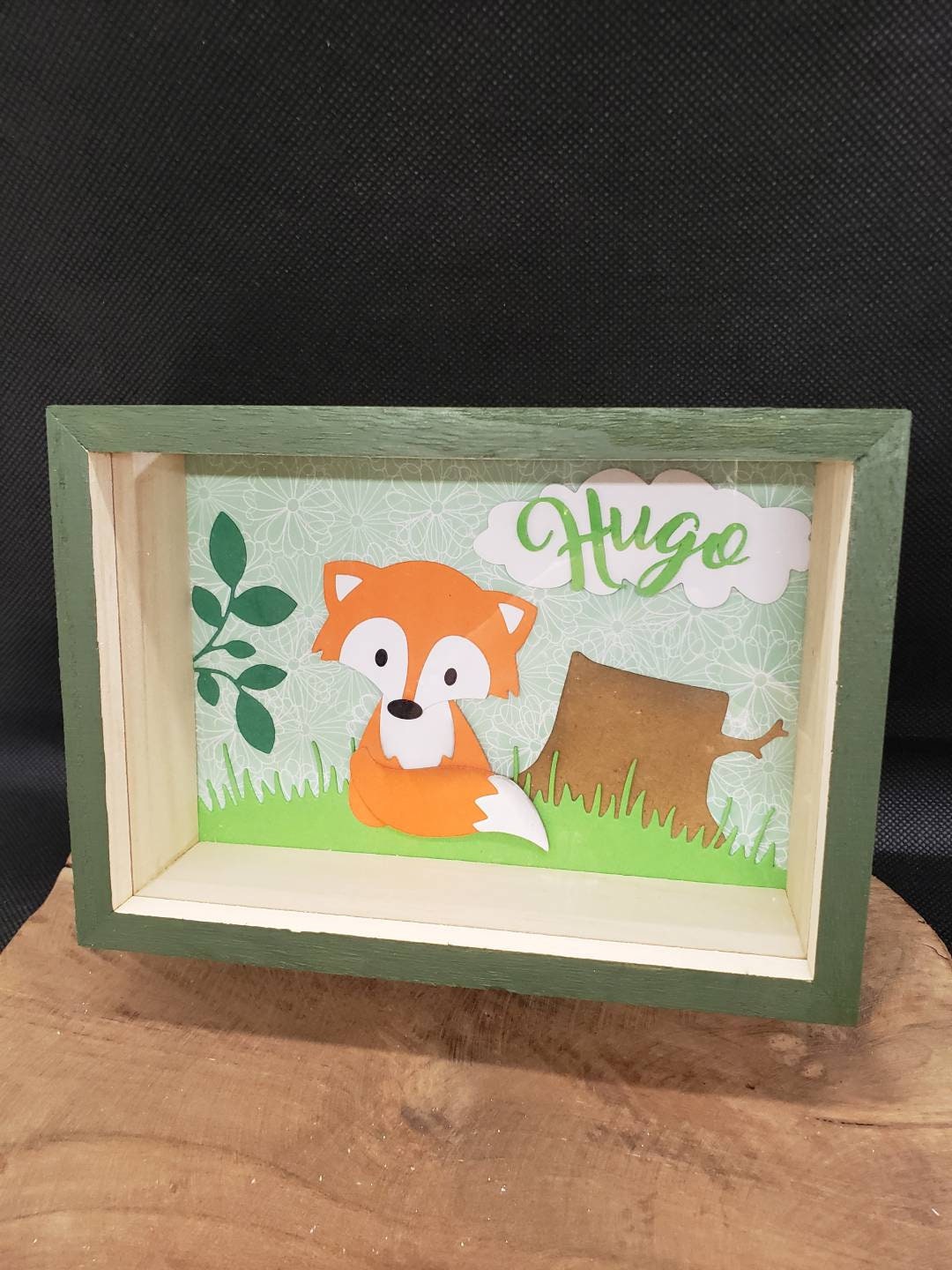 Tirelire. Tirelire en Bois. Fait Main sur Le Thème Renard. Possibilité de Rajouter Un Prénom.