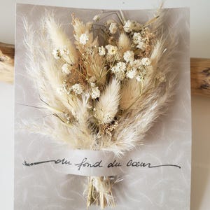 Carte condoléances. Carte deuil. Carte fleurs séchées. Condoléances. Carte sépulture. image 3