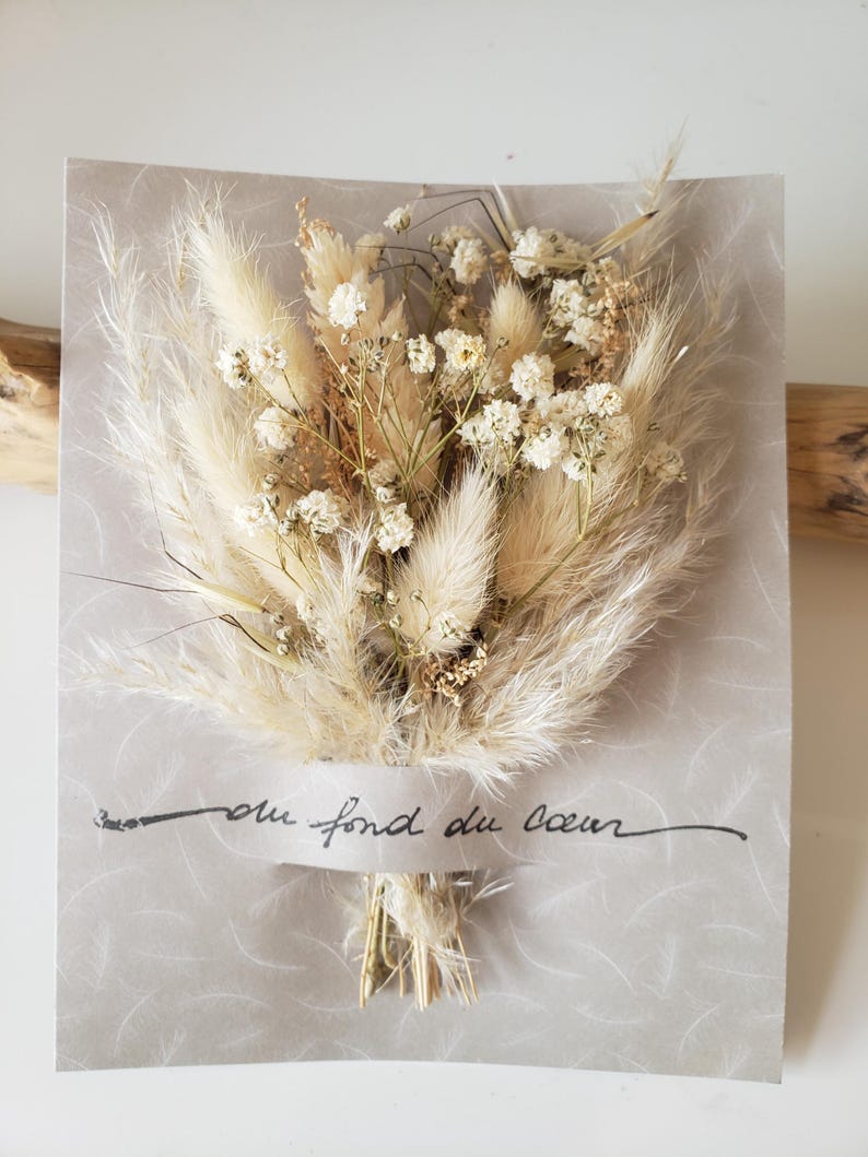 Carte condoléances. Carte deuil. Carte fleurs séchées. Condoléances. Carte sépulture. image 3