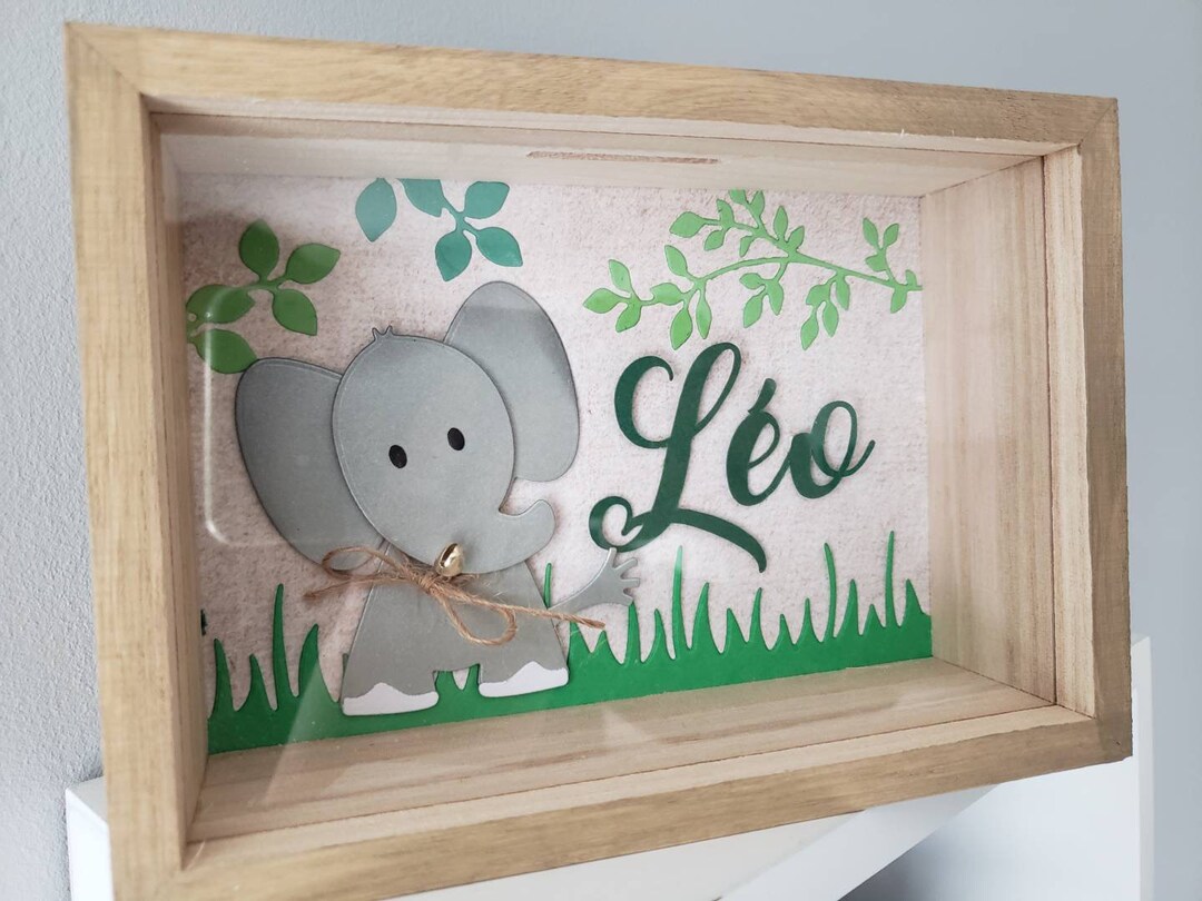Tirelire Personnalisée Garçon en Bois