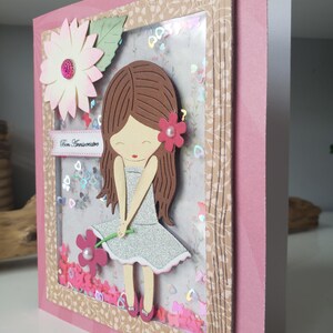 Carte anniversaire. Carte joyeux anniversaire. Carte cadeau. Carte fille. Carte anniversaire fille. image 4