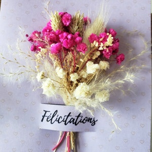 Congratulations card. Dried flower card. Retirement card. Wedding card. image 5