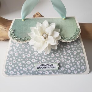 Carte anniversaire. Carte anniversaire femme. Carte sac à main. image 2