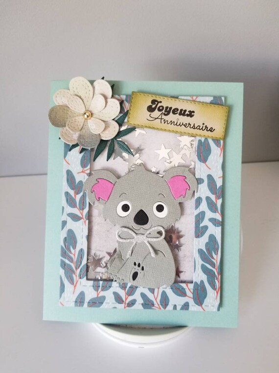 Boy Birthday Card Handmade Birthday Card Koala Card Etsy