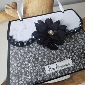Carte sac à main. Carte anniversaire fille. Carte anniversaire. Carte femme. image 3