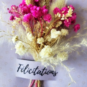 Carte félicitations. Carte fleurs séchées. Carte départ retraite. Carte Mariage. image 6