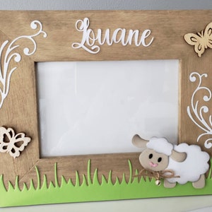 Photo frame. Child photo frame. Birth gift.