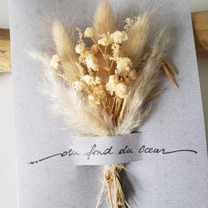 Carte condoléances. Carte deuil. Carte fleurs séchées. image 4
