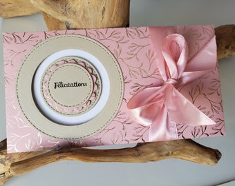 Carte félicitations. Enveloppe cadeau.  Carte cadeau. Carte mariage.