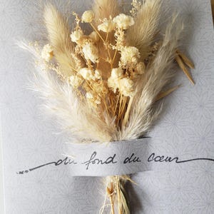 Carte condoléances. Carte deuil. Carte fleurs séchées. image 5
