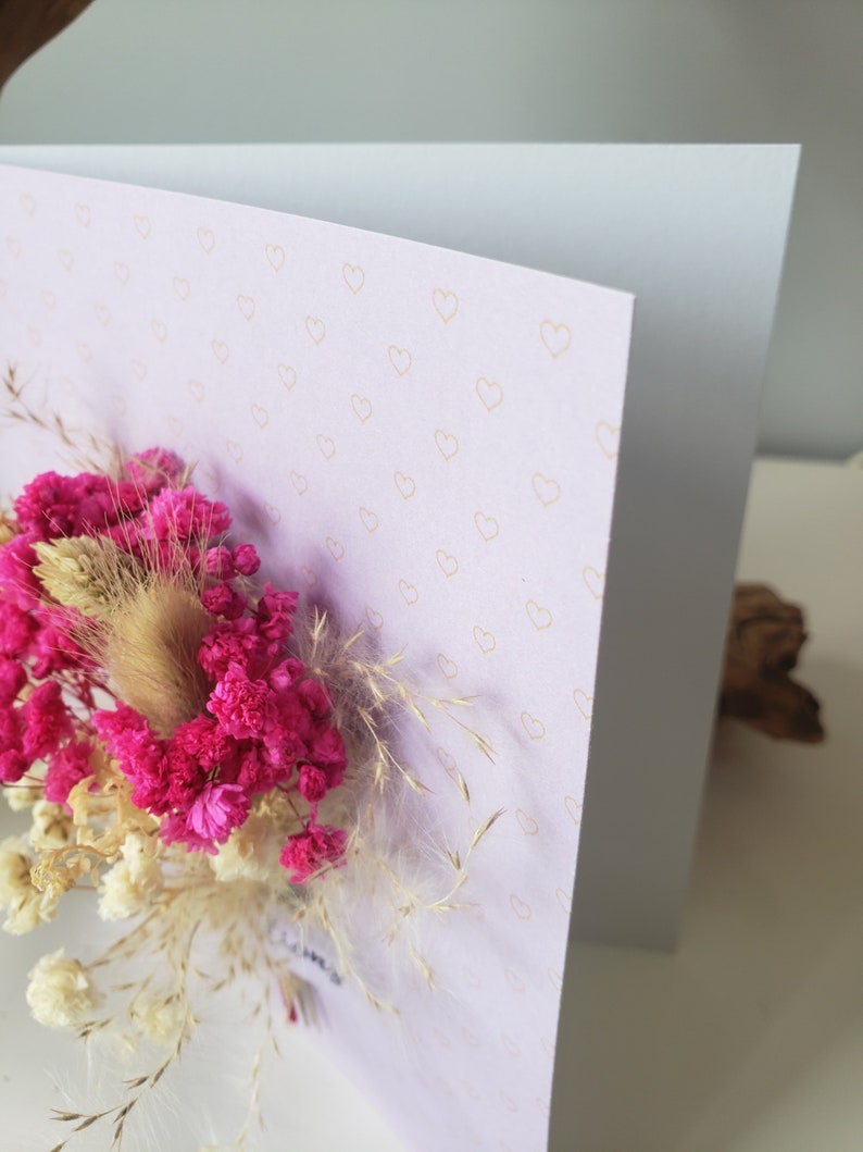 Congratulations card. Dried flower card. Retirement card. Wedding card. image 7