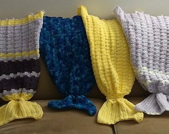 Custom Baby Mermaid Tail Blanket