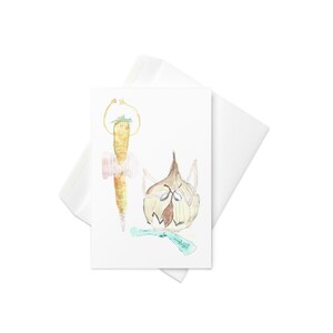 Cenoura e cebola, cartão de felicitações em branco, cartão em branco, cartão de felicitações exclusivo, cartões engraçados, cartões de felicitações engraçados, cartões engraçados para mulheres, aniversário
