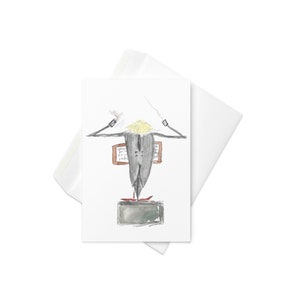 O condutor, cartão de felicitações em branco, cartão em branco, cartão de felicitações exclusivo, cartões engraçados, cartões de felicitações engraçados, cartões engraçados para mulheres, aniversário