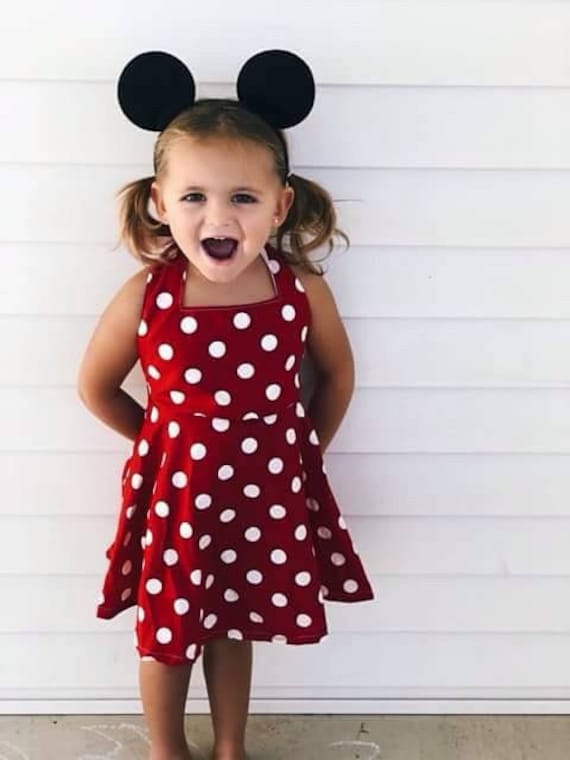 minnie mouse red polka dot dress