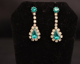 Boucles d’oreilles strass Vintage