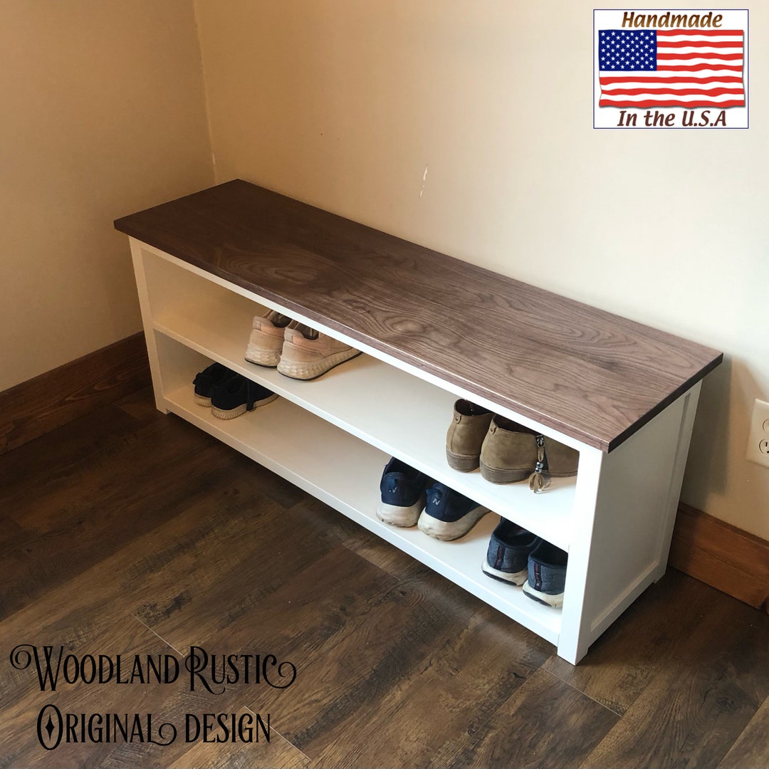 Farmhouse Shoe Bench Etsy