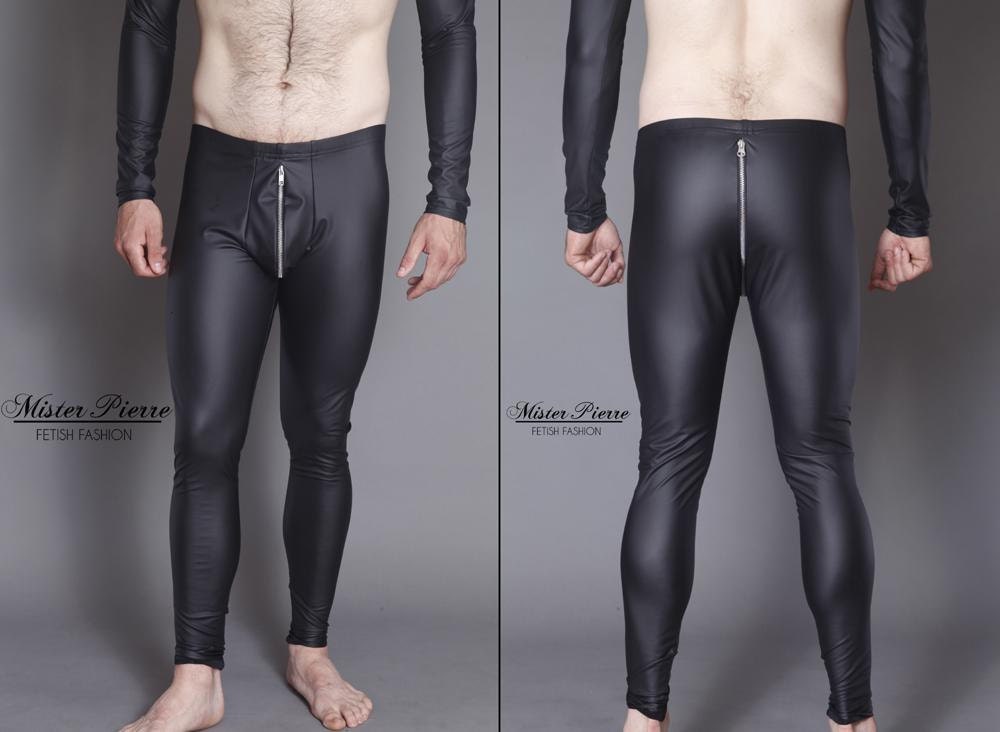 Men Wetlook Faux Leather Exotic Short Latex Pants Homme Night Party Cl –  strappz
