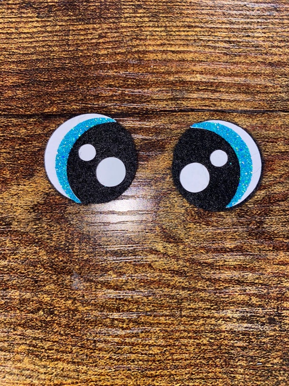 Felt Eyes (5 Pairs), Light Blue Glitter Eyes, Amigurumi, Crochet Animals,  Crochet Projects, Circle Eyes, Felt Eyes for Amigurumi Projects