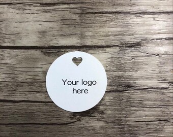 Custom Tags, Custom Tags for Pets Accessories "Heart perforated circle"