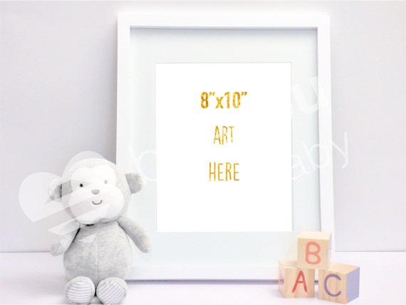 8x10 Frame Mockup Nursery Mockup Baby Room