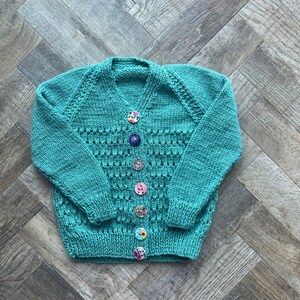 Clothing Boys Clothing Jumpers 1-2 years personalised hand knitted and embroidered vintage cardigan 