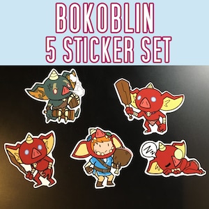 Zelda Breath of the Wild BOKOBLIN Sticker set (5)