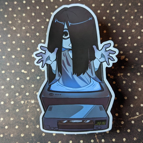 Chibi Sadako The Ring sticker